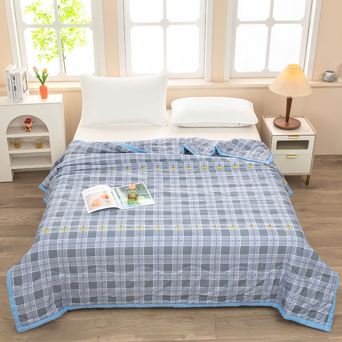 91家纺网 家纺一手货源 找家纺 （总）才森家纺 2026新款绗绣夏凉被宽包边夏被直播间爆款空调被福利赠品被子