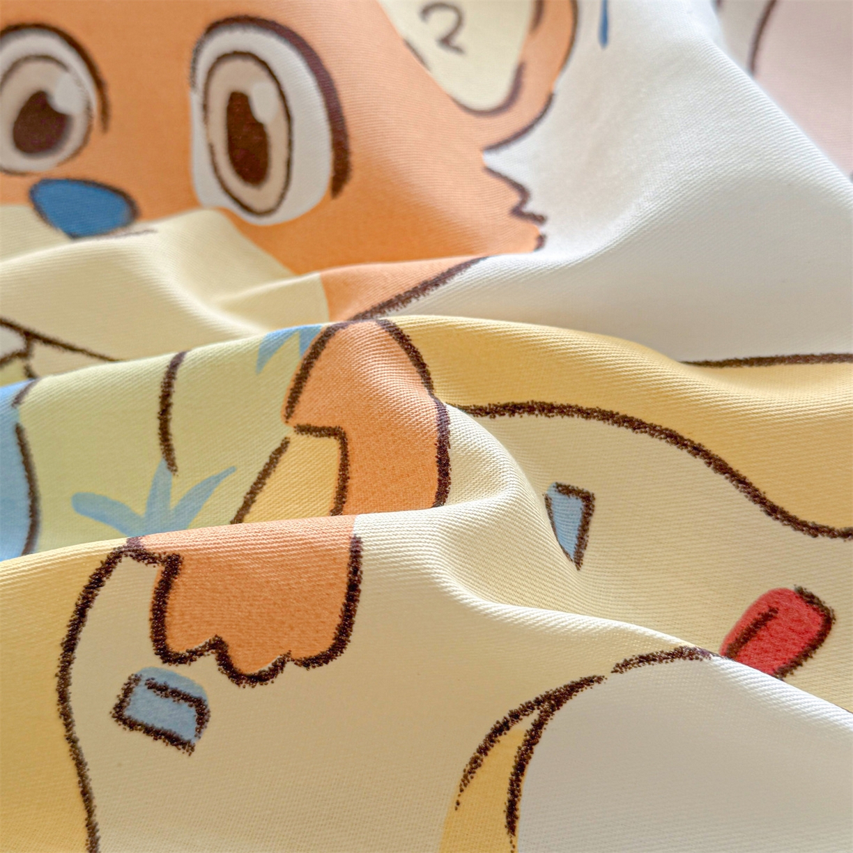 91家纺网 家纺一手货源 找家纺 优眠坊 2026春夏新款全棉印花卡通单床笠 萌趣