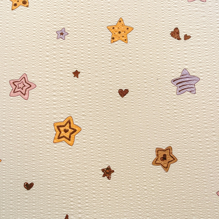 91家纺网 家纺一手货源 找家纺 几禾 2026新款高克重泡芙纱~印花款（单床单）-110g CD-逢星岛