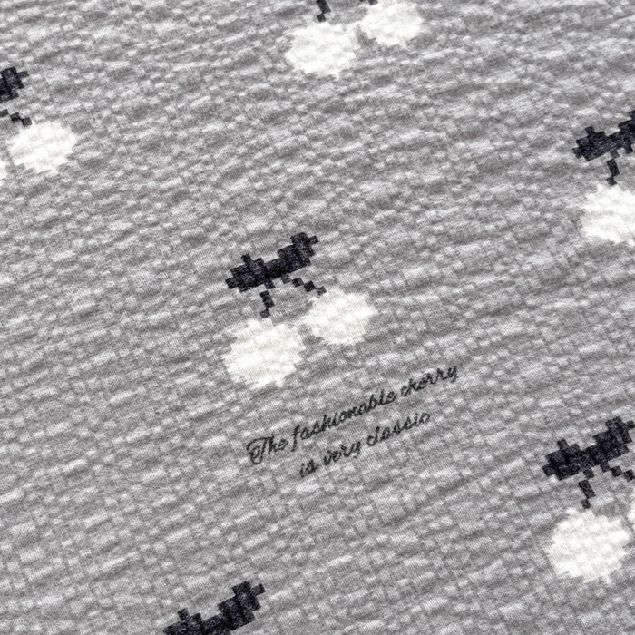 91家纺网 家纺一手货源 找家纺 几禾 2026新款高克重泡芙纱~印花款（单床单）-110g CD-灰樱桃