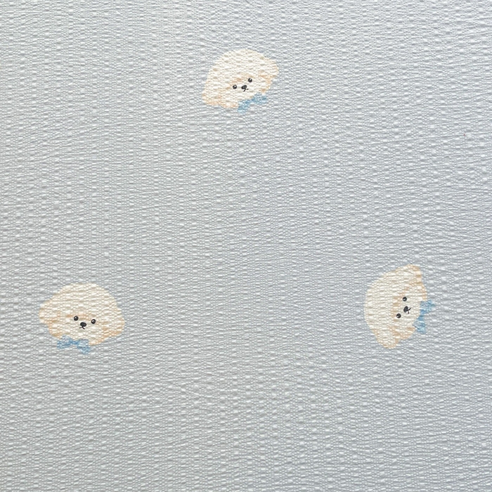 91家纺网 家纺一手货源 找家纺 几禾 2026新款高克重泡芙纱~印花款（单床单）-110g CD-蓝领结狗