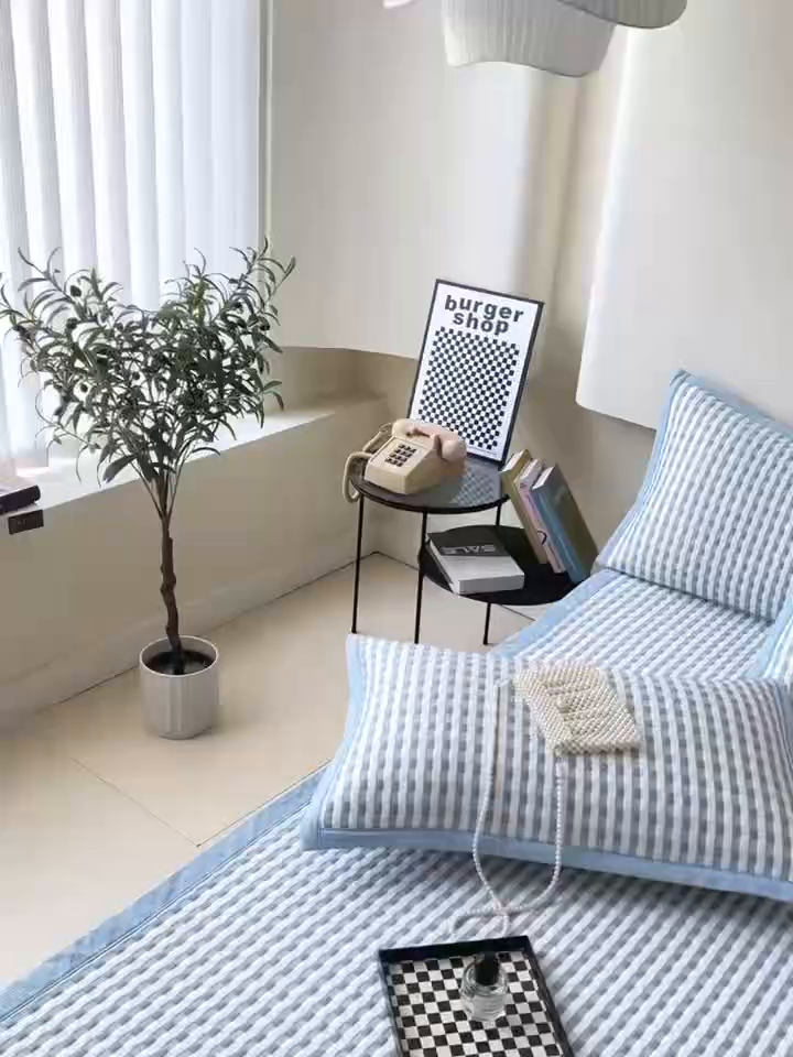 91家纺网 家纺一手货源 找家纺 （总）尚品凤凰 2026春夏新款凉感提花冰丝席简约质感风-格调系列