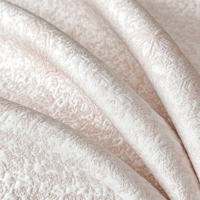 91家纺网 家纺一手货源 找家纺 几禾 2026新款凉感抗菌提花豆豆凉席蝶舞花语 床席-蝶舞花语-蝴蝶粉