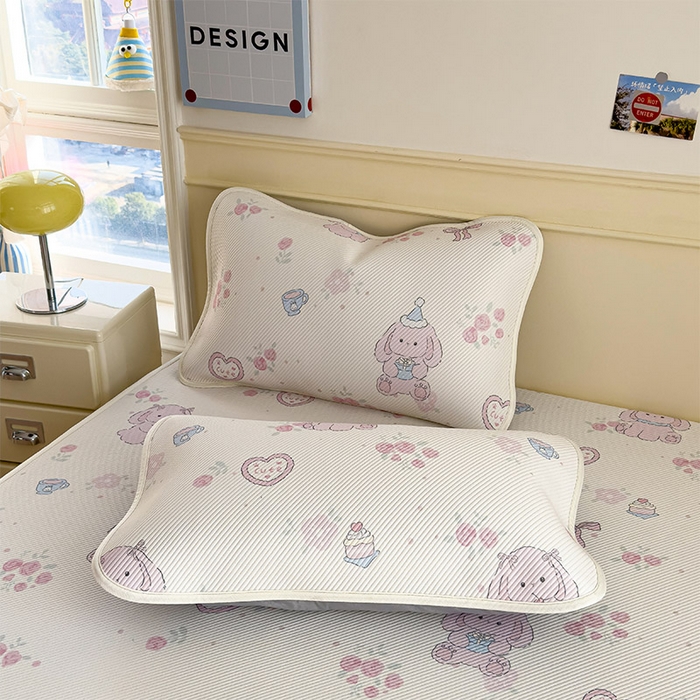 91家纺网 家纺一手货源 找家纺 （总）几禾 2026新款卡通印花凉感凉豆豆凉席系列