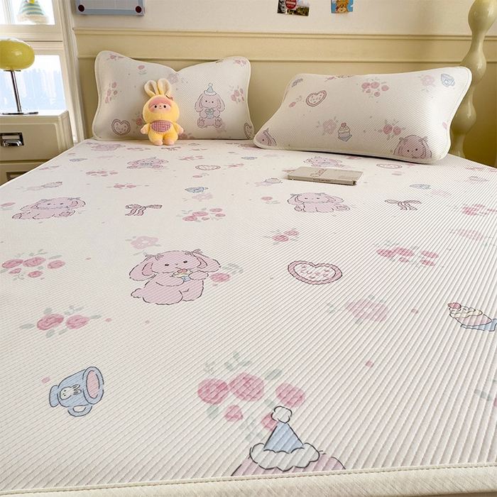 91家纺网 家纺一手货源 找家纺 （总）几禾 2026新款卡通印花凉感凉豆豆凉席系列