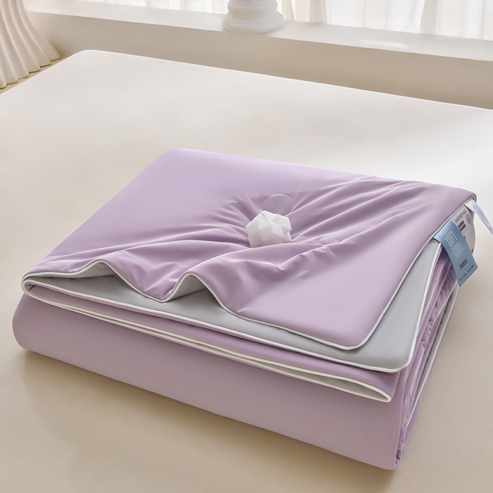 才森家纺 2026新款A类冷感纯色夏被被子被芯 柔紫