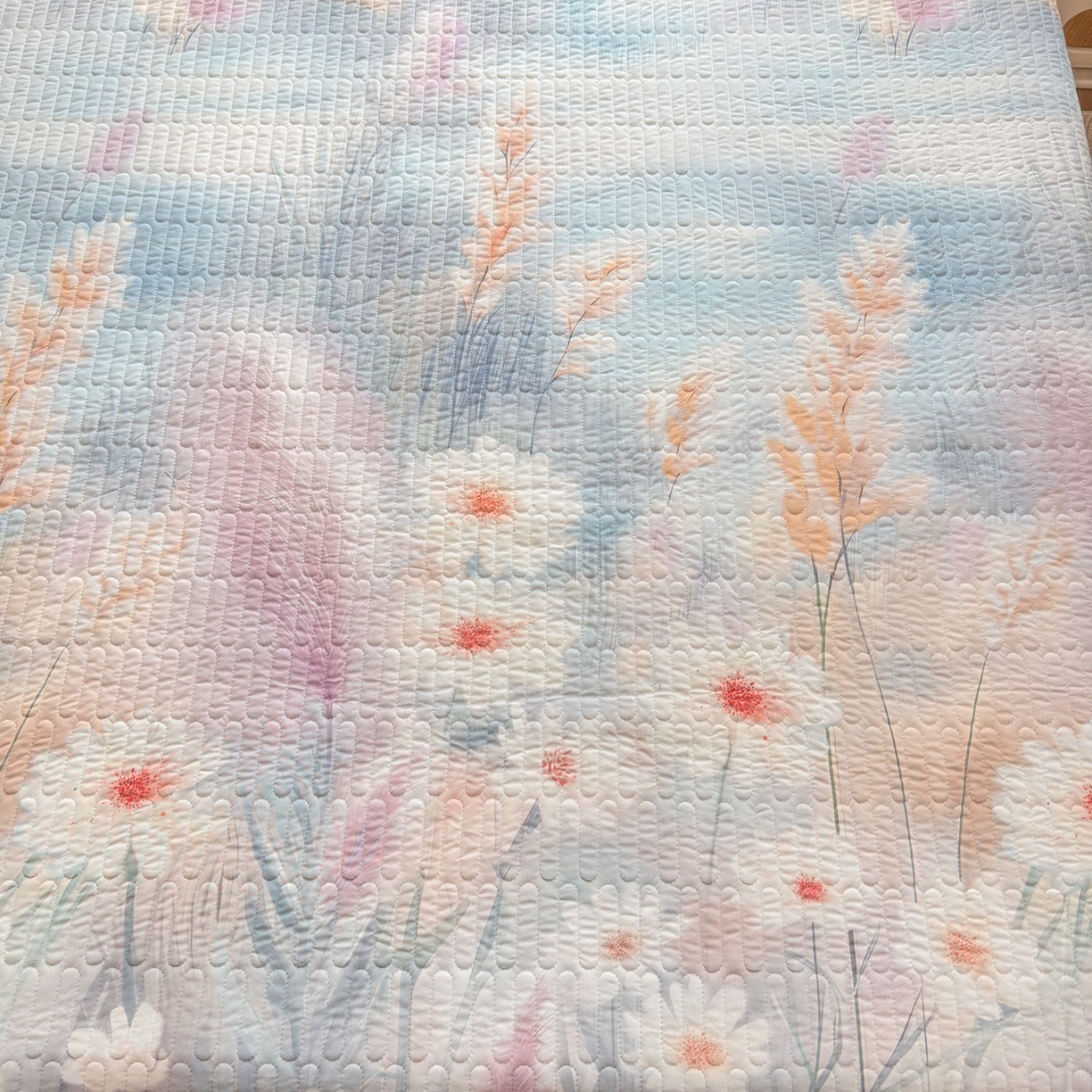 91家纺网 家纺一手货源 找家纺 鑫利来家纺 2026新款凉感丝小冰皮软凉席三件套蕾丝花边床裙款养生空调席子三件套单凉席 花间如梦