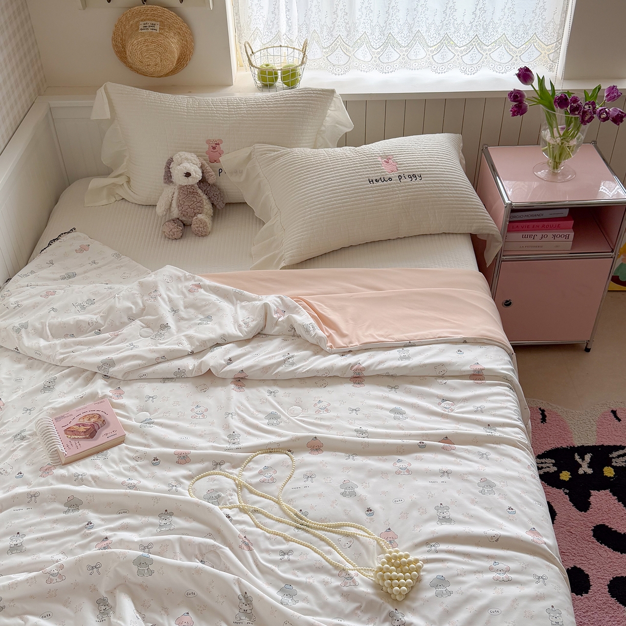 91家纺网 家纺一手货源 找家纺 （总）Sweet dreams甜梦 2026新款A类蕾丝花边锦氨凉感夏凉被