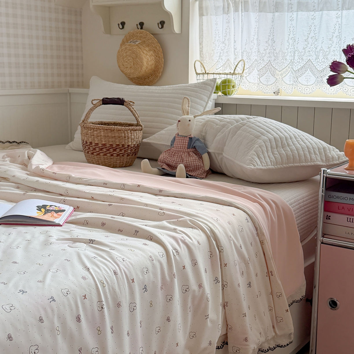 91家纺网 家纺一手货源 找家纺 （总）Sweet dreams甜梦 2026新款A类蕾丝花边锦氨凉感夏凉被