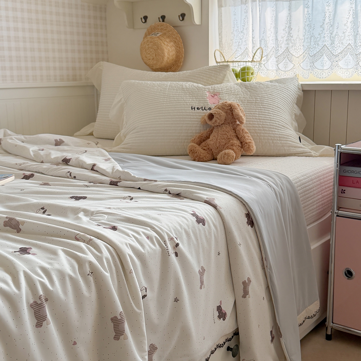 91家纺网 家纺一手货源 找家纺 （总）Sweet dreams甜梦 2026新款A类蕾丝花边锦氨凉感夏凉被