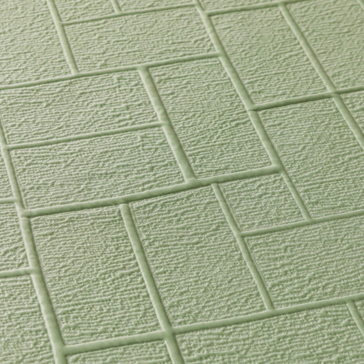 91家纺网 家纺一手货源 找家纺 栩裕纺织 2026新款清纱菱纹床裙款豆豆席凉席 薄荷绿