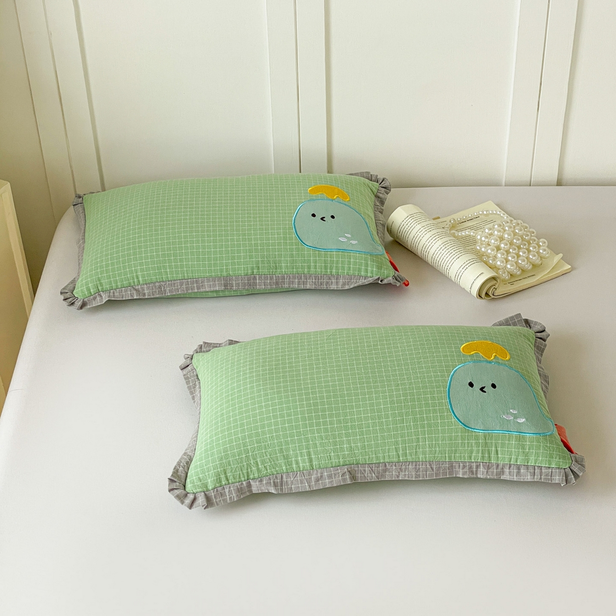 91家纺网 家纺一手货源 找家纺 （总）梦叶草 2026新款全棉小鲸鱼荞麦枕枕头枕芯