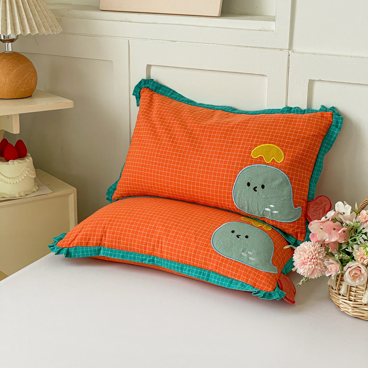 91家纺网 家纺一手货源 找家纺 （总）梦叶草 2026新款全棉小鲸鱼荞麦枕枕头枕芯