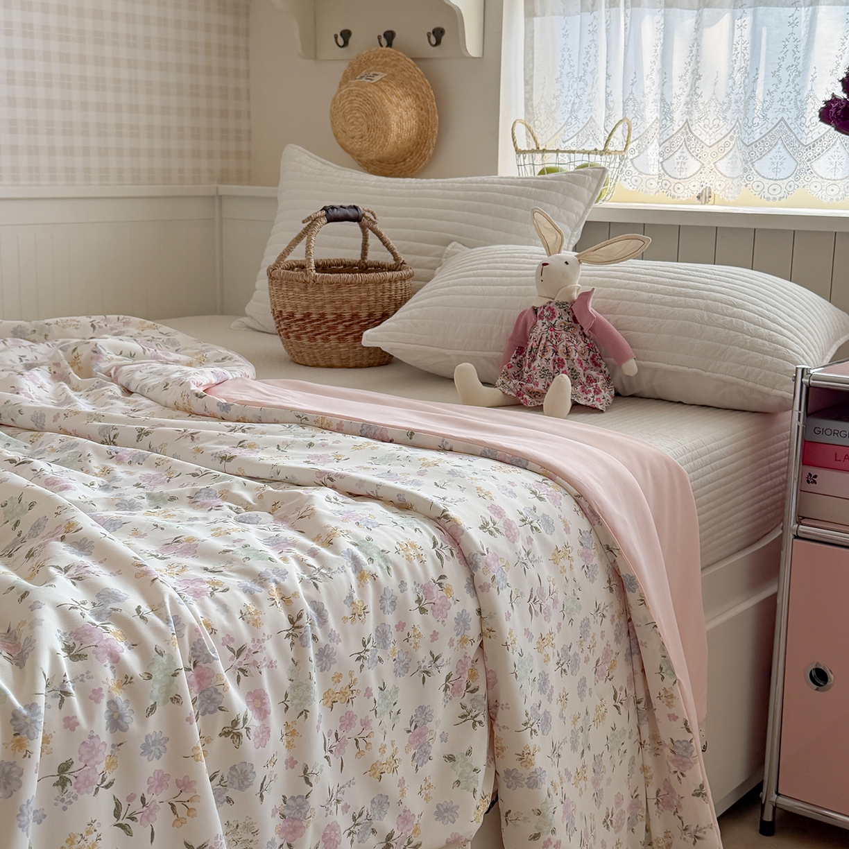 Sweet dreams甜梦 2026新款A类蕾丝花边锦氨凉感夏凉被 春野碎花