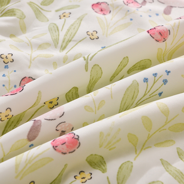 91家纺网 家纺一手货源 找家纺 才森家纺 2026新款A类冷感印花夏被被子被芯 花丛兔