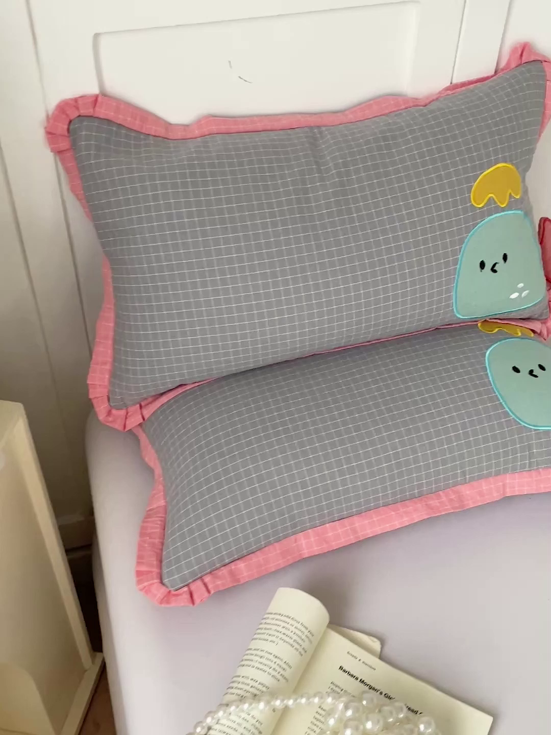 91家纺网 家纺一手货源 找家纺 梦叶草 2026新款全棉小鲸鱼荞麦枕枕头枕芯 小鲸鱼荞麦枕-灰色