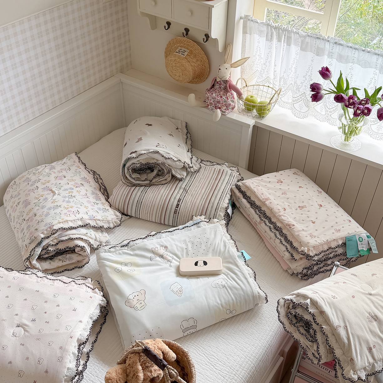 Sweet dreams甜梦 2026新款A类蕾丝花边锦氨凉感夏凉被 组合