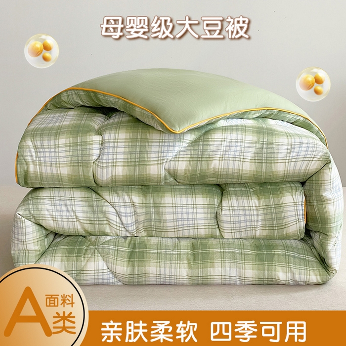 梦莎被业 2026新款夏被四季款空调被 格调绿
