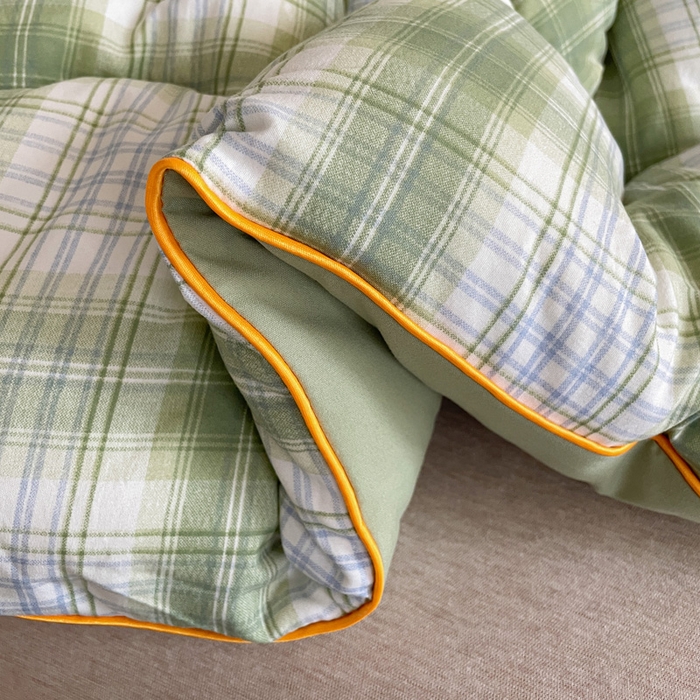 91家纺网 家纺一手货源 找家纺 梦莎被业 2026新款夏被四季款空调被 格调绿