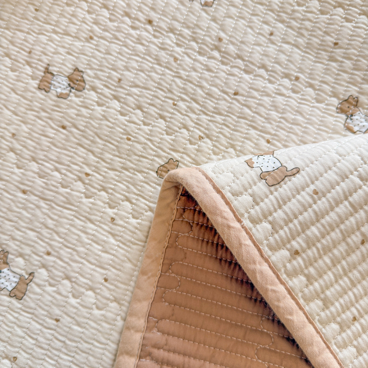 91家纺网 家纺一手货源 找家纺 （总）雅萱家纺 2026新款双面全棉砂洗印花床盖三件套