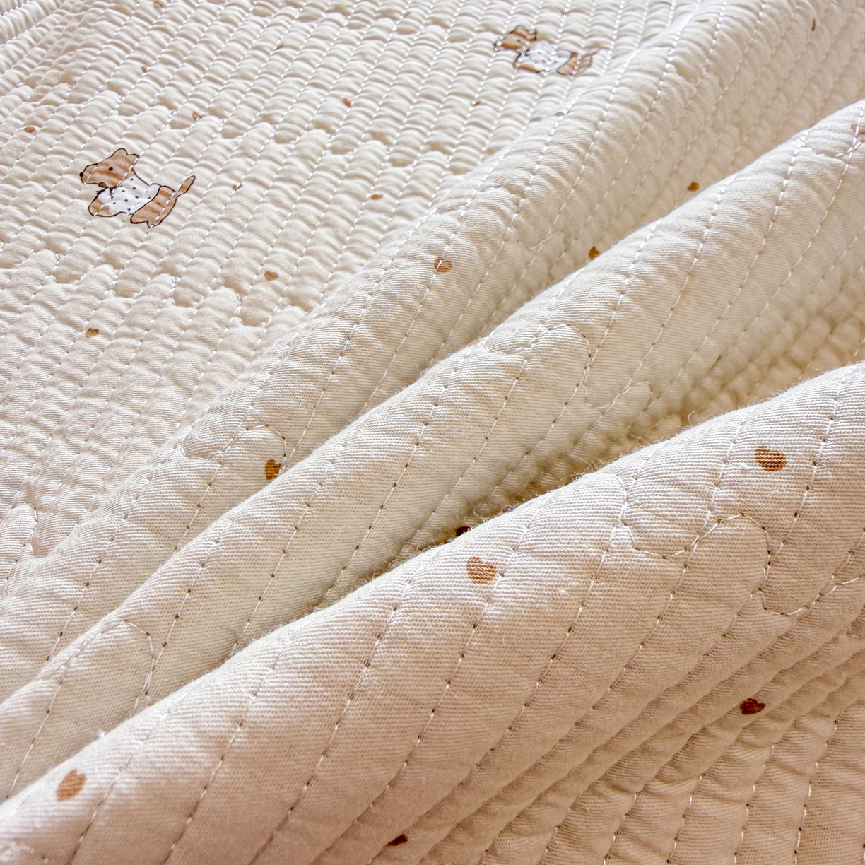 91家纺网 家纺一手货源 找家纺 （总）雅萱家纺 2026新款双面全棉砂洗印花床盖三件套