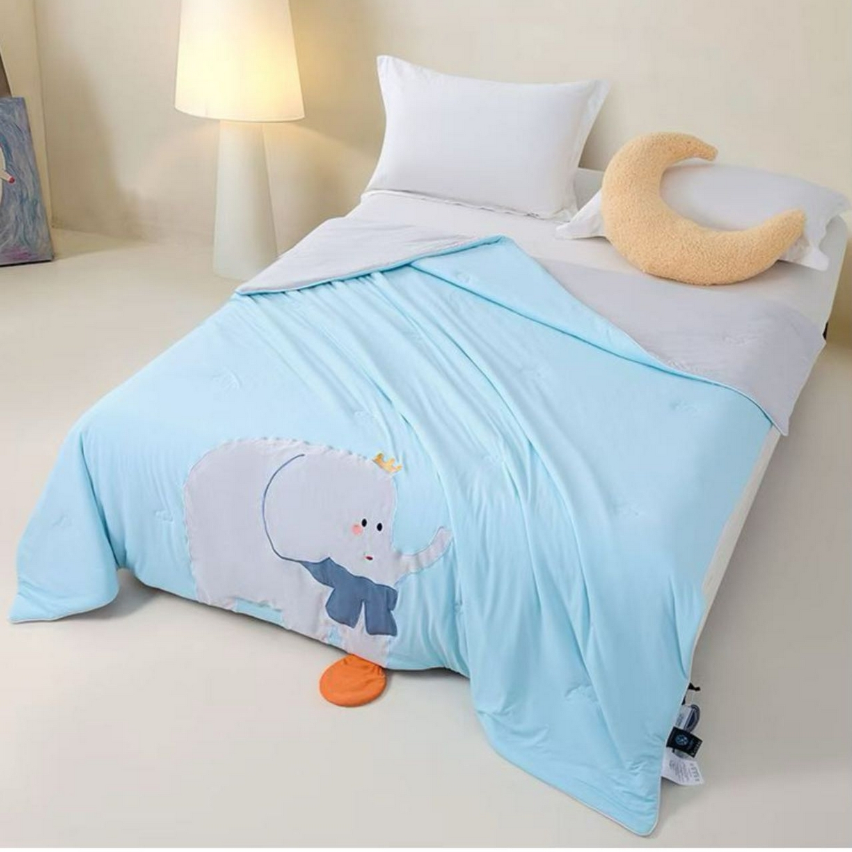 91家纺网 家纺一手货源 找家纺 （总）兰芯纭 2025新款A类针织大豆被被子被芯-一路（鹿）有你