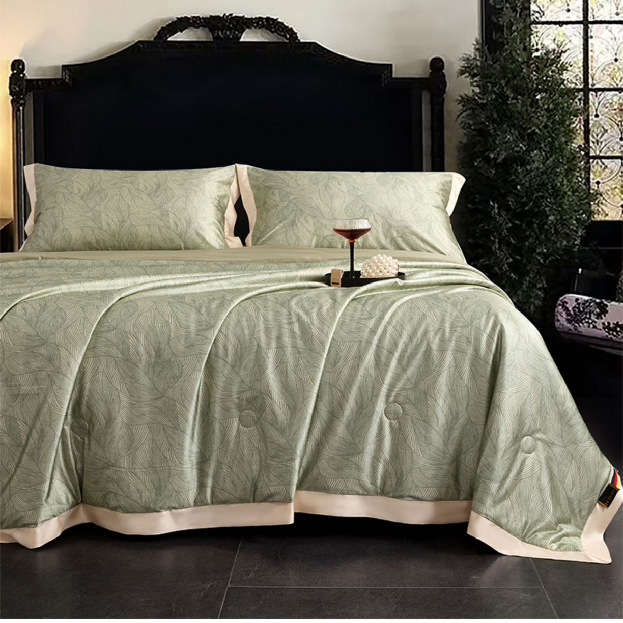 91家纺网 家纺一手货源 找家纺 （总）兰芯纭 2026新款水光雪莲真丝缎夏被