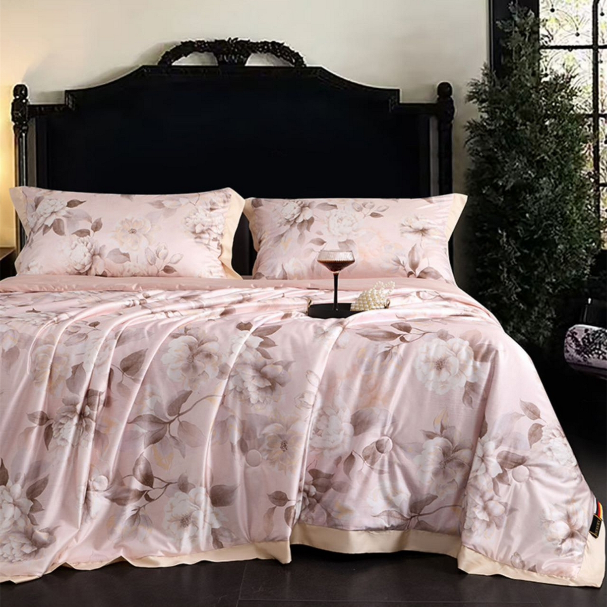 91家纺网 家纺一手货源 找家纺 （总）兰芯纭 2026新款水光雪莲真丝缎夏被