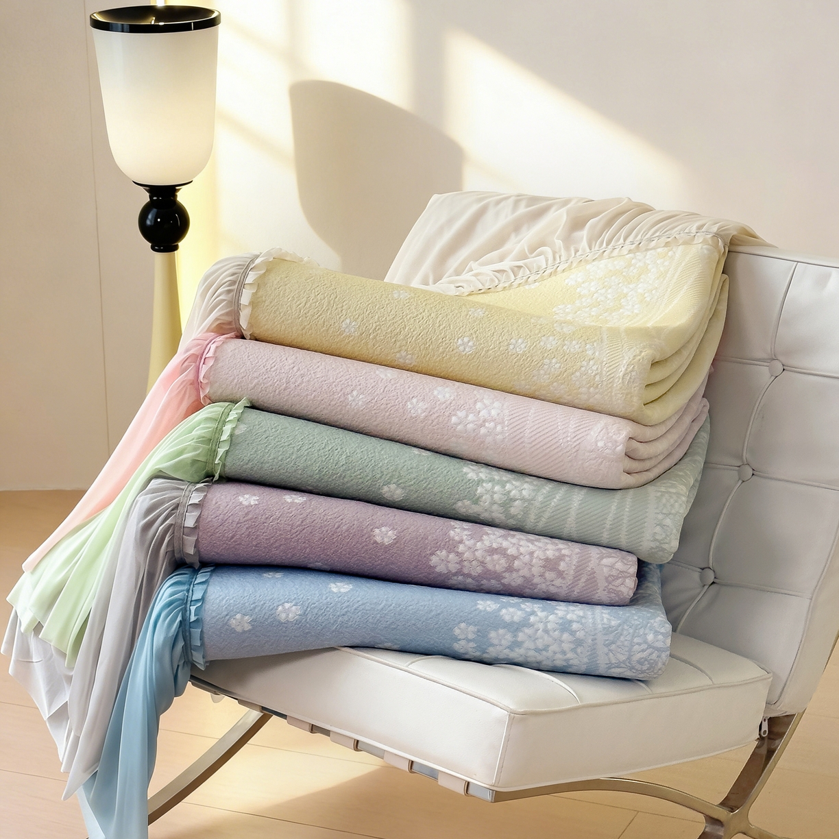 91家纺网 家纺一手货源 找家纺 （总）孩子王家纺 2026新款冰豆豆凉席夏天冰丝席夏季凉感值过0.21可机洗双人床裙款A类母婴级软