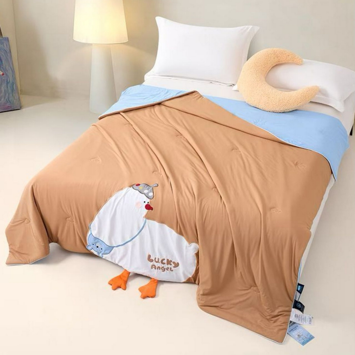 91家纺网 家纺一手货源 找家纺 （总）兰芯纭 2026新款卡通萌宠抱抱夏被夏凉被空调被