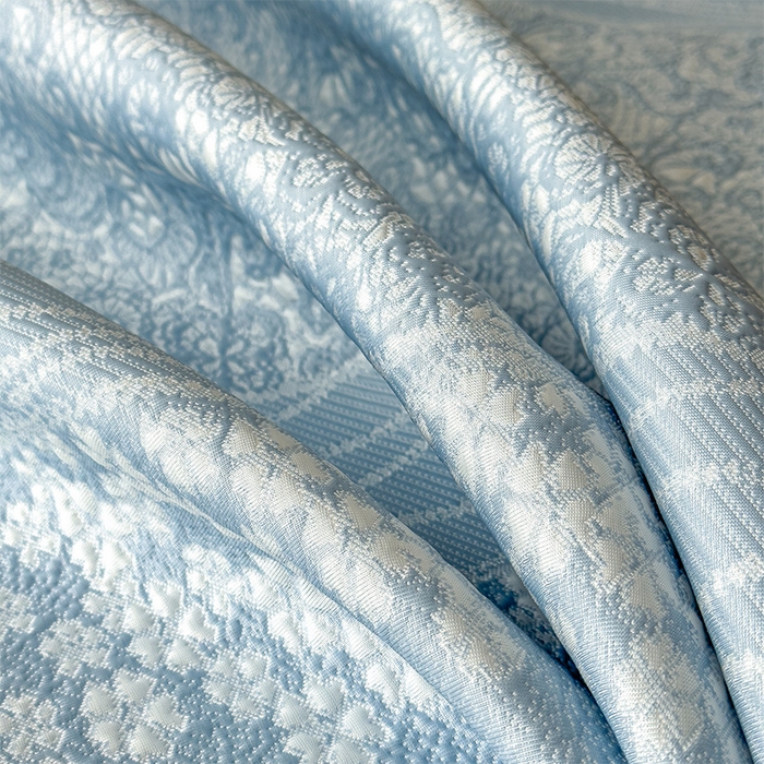 91家纺网 家纺一手货源 找家纺 孩子王家纺 2026新款冰豆豆凉席夏天冰丝席夏季凉感值过0.21可机洗双人床裙款A类母婴级软 花园星雾蓝