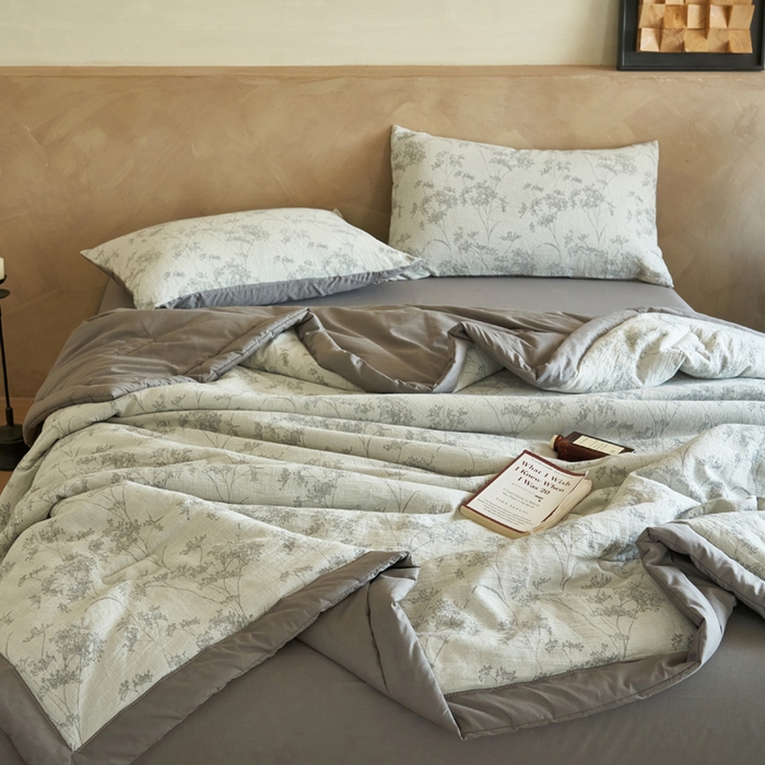 91家纺网 家纺一手货源 找家纺 （总）晨曦家纺 2026春夏新款全棉纯棉水洗棉三层提花大豆夏被夏凉被空调被大豆夏被四件套