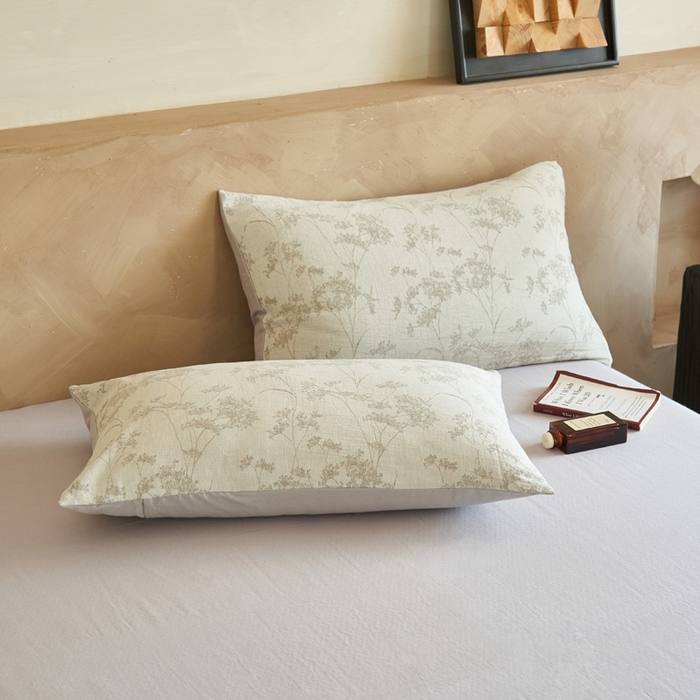 91家纺网 家纺一手货源 找家纺 晨曦家纺 2026春夏新款全棉纯棉水洗棉三层提花大豆夏被夏凉被空调被大豆夏被四件套 提花-枝繁咖