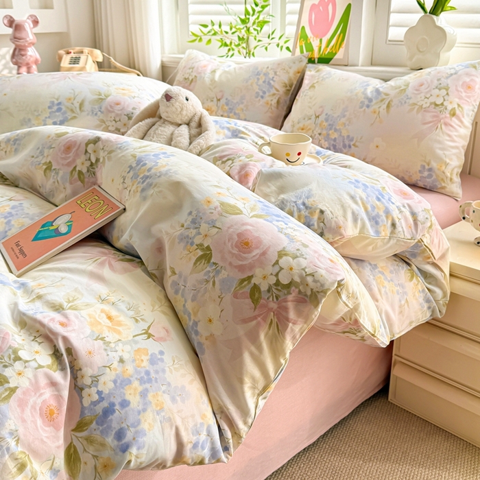 91家纺网 家纺一手货源 找家纺 （总）黛妮雅 2026新款全棉印花床单款四件套（送买家秀）