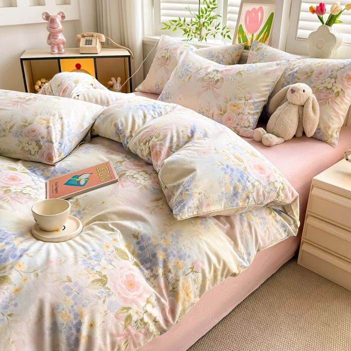 91家纺网 家纺一手货源 找家纺 （总）黛妮雅 2026新款全棉印花床单款四件套（送买家秀）