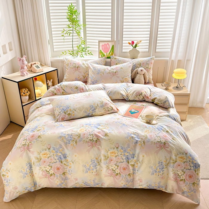 91家纺网 家纺一手货源 找家纺 （总）黛妮雅 2026新款全棉印花床单款四件套（送买家秀）