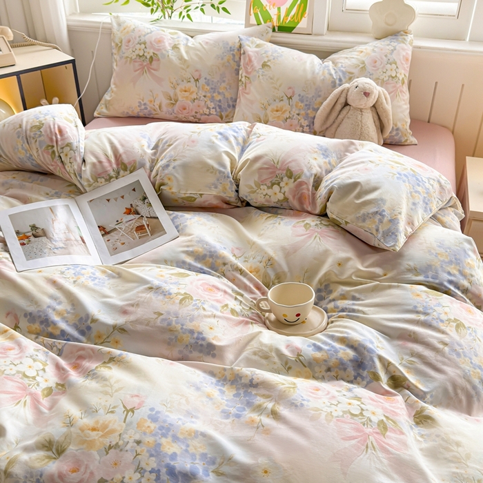 91家纺网 家纺一手货源 找家纺 （总）黛妮雅 2026新款全棉印花床单款四件套（送买家秀）