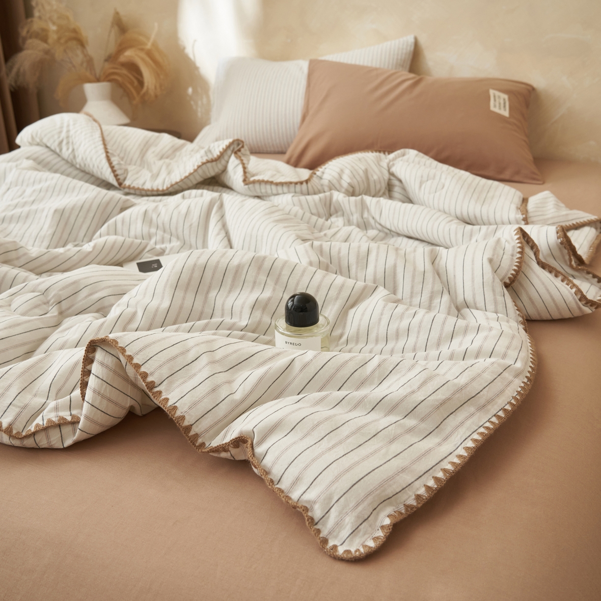 91家纺网 家纺一手货源 找家纺 （总）晨曦家纺 2026新款INS博主风A类全棉色织水洗棉格子夏凉被棉花被夏被空调被四件套