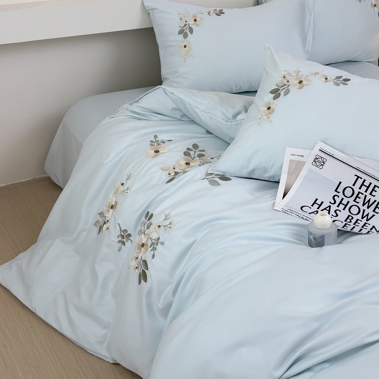 91家纺网 家纺一手货源 找家纺 （总）合欢（原天一阁） 2026春夏新款50s双股长绒棉100支刺绣全棉纯棉四件套礼盒装