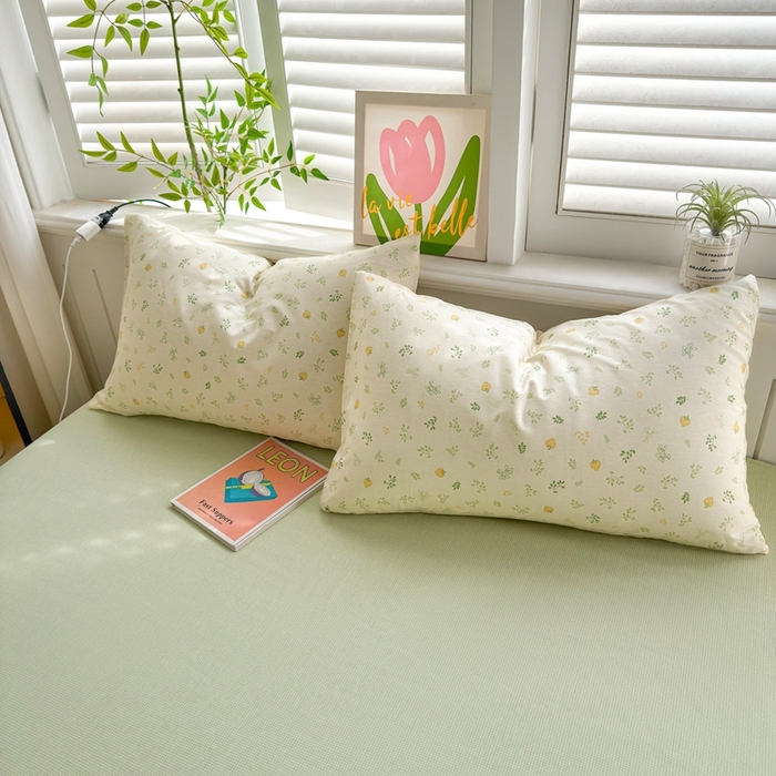 91家纺网 家纺一手货源 找家纺 黛妮雅 2026新款全棉印花床单款四件套（送买家秀）甜梅叶语