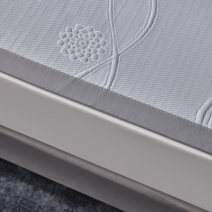 91家纺网 家纺一手货源 找家纺 库里梦家纺 2026新款轻奢高克重复合PE高分子凉席床笠三件套-芳菲 芳菲-灰色床席款