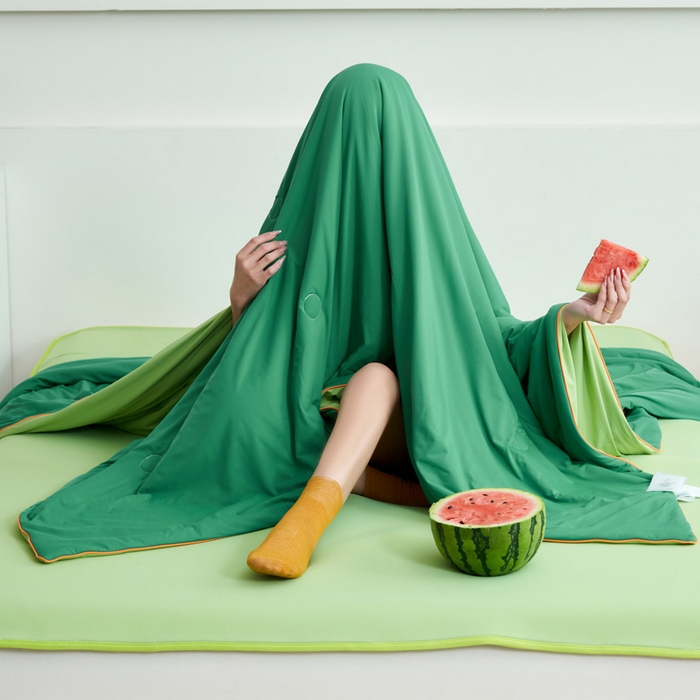 91家纺网 家纺一手货源 找家纺 （总）晨曦家纺 2026新款凉感丝清凉大豆夏被夏凉被空调被凉席四件套-熊猫冻冻被