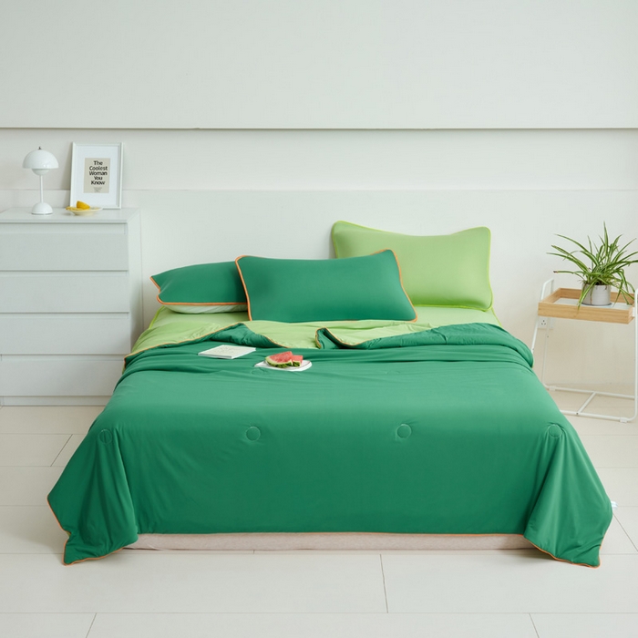 91家纺网 家纺一手货源 找家纺 （总）晨曦家纺 2026新款凉感丝清凉大豆夏被夏凉被空调被凉席四件套-熊猫冻冻被