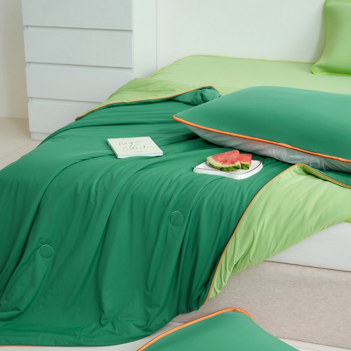 91家纺网 家纺一手货源 找家纺 （总）晨曦家纺 2026新款凉感丝清凉大豆夏被夏凉被空调被凉席四件套-熊猫冻冻被