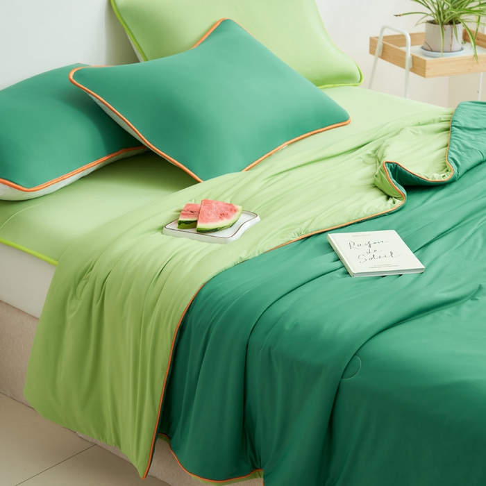 91家纺网 家纺一手货源 找家纺 （总）晨曦家纺 2026新款凉感丝清凉大豆夏被夏凉被空调被凉席四件套-熊猫冻冻被