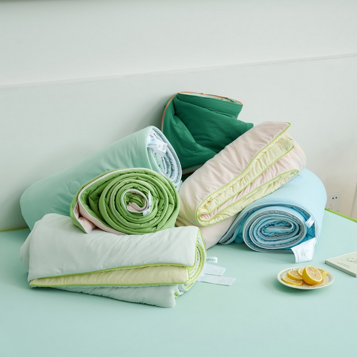 91家纺网 家纺一手货源 找家纺 晨曦家纺 2026新款凉感丝清凉大豆夏被夏凉被空调被凉席四件套-熊猫冻冻被 组合图仅供展示不可下单