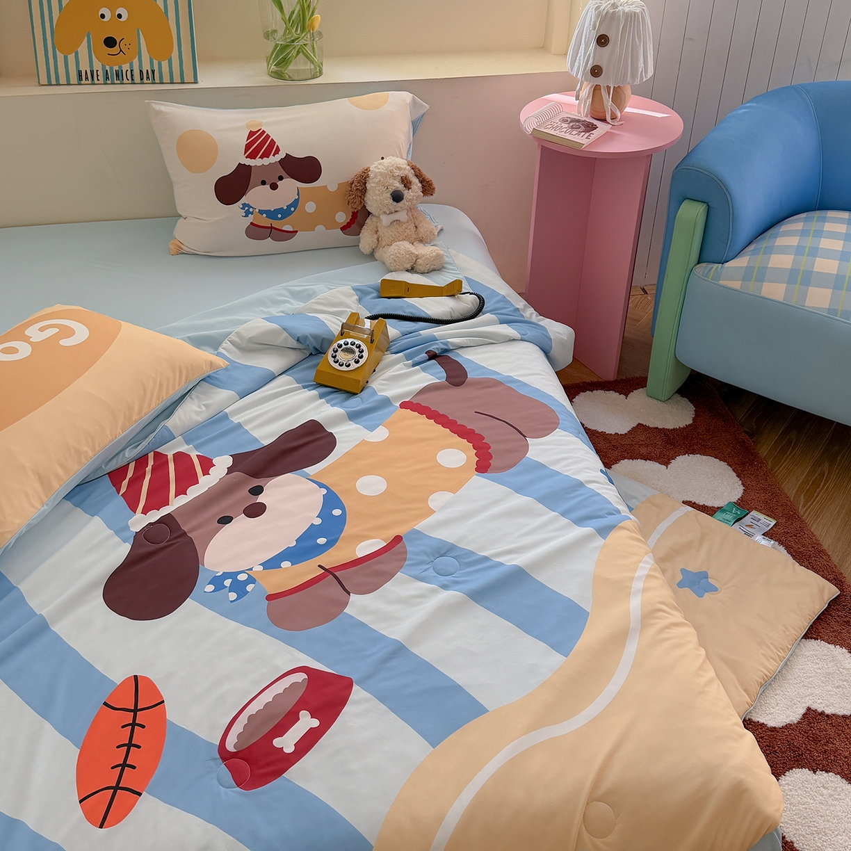 91家纺网 家纺一手货源 找家纺 （总）TT.one 塔塔家居 2026新款A类凉感大版数码印花夏被夏凉被空调被四件套