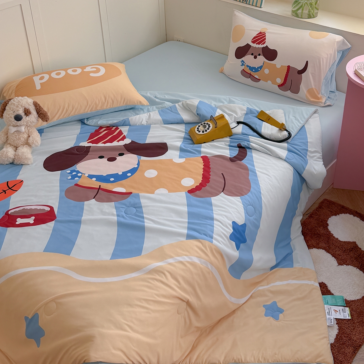 91家纺网 家纺一手货源 找家纺 （总）TT.one 塔塔家居 2026新款A类凉感大版数码印花夏被夏凉被空调被四件套