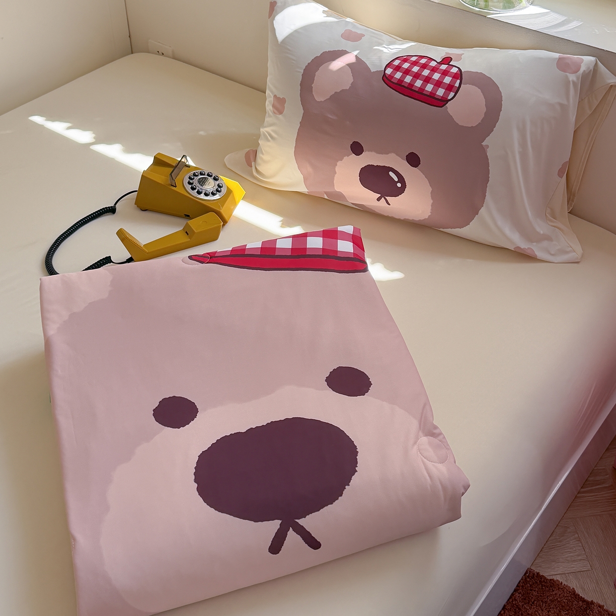 TT.one 塔塔家居 2026新款A类凉感大版数码印花夏被夏凉被空调被四件套 栗子小熊