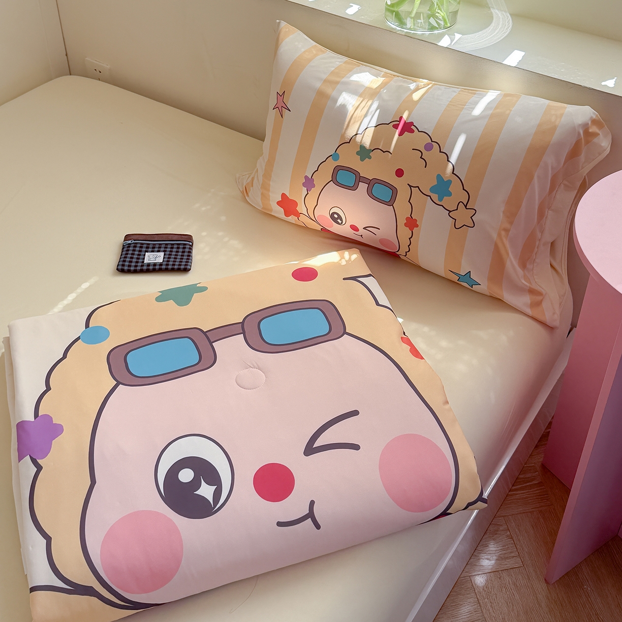 TT.one 塔塔家居 2026新款A类凉感大版数码印花夏被夏凉被空调被四件套 星星宝贝